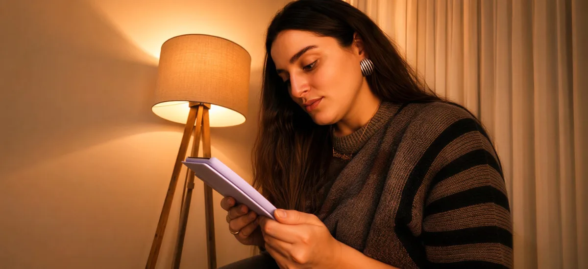 Patrícia lendo